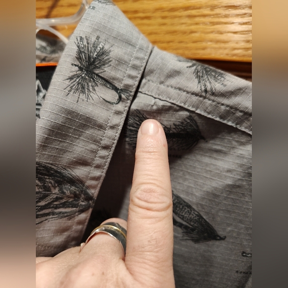 Croft & Barrow Classic Fit Roll-Tab Button Down Fly Fishing Shirt, XL - Picture 4 of 11